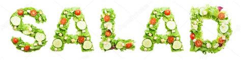 Salad Word Made With Salad — Stock Photo © Asierromerocarballo 62759953