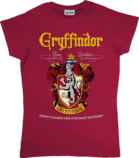 Harry Potter Gryffindor Crest Womens Fitted T Shirt Official