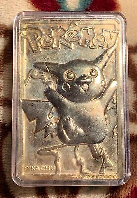 Given the brand is a worldwide phenomenon, pokémon game cards can be found in several different languages to appeal to a wide variety of collectors across the globe. 1999 Pikachu Pokemon Gold Plated Card In Case RARE | eBay in 2020 | Gold pokemon, Pokemon ...