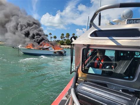 Dvids Images Coast Guard Good Samaritan Rescue 2 Extinguish Boat