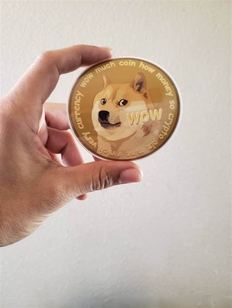 Dogecoin Sticker Etsy