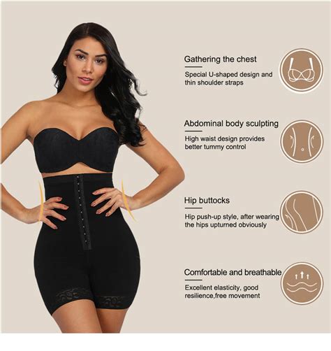 New Fashion Plus Size Front Hook Abdominal Tummy Control Seamless Tummy Control Slimming Butt