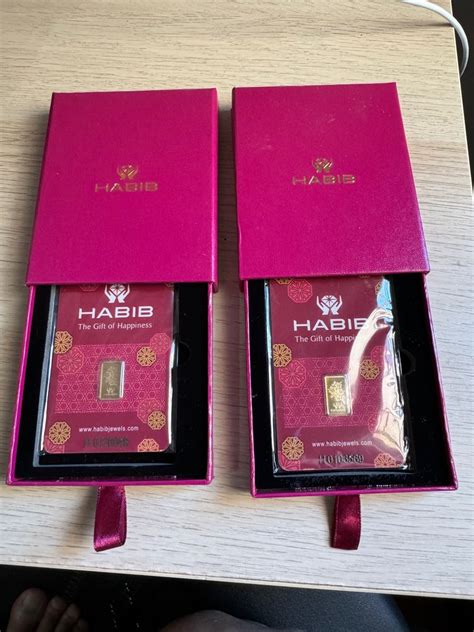 Habib Gold Bar 1g X 2 Without Receipt Luxury Accessories On Carousell