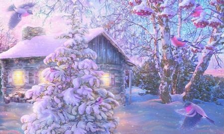 Pastel Winter Scene - Desktop Nexus Wallpapers | Winter scenes, Scene ...