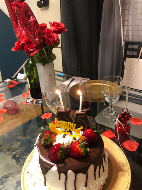 Make your guest of honor accessible to the greatest number of guests by seating him or her as close to the center of the table as possible. Romantic birthday dinner for him in 2020 | Birthday ...
