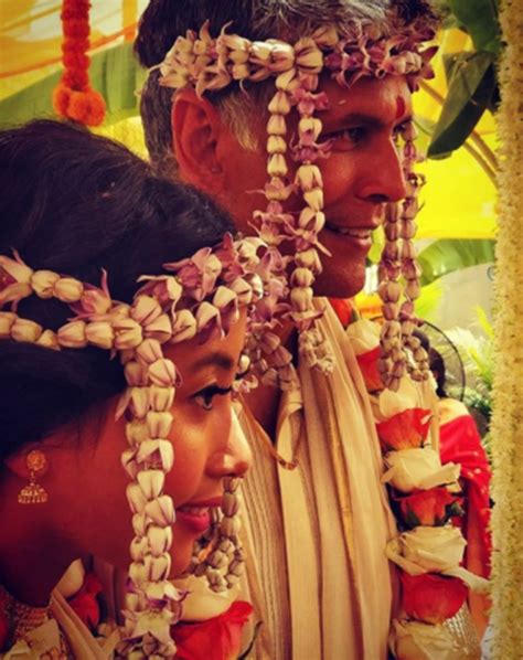 Milind Soman And Ankita Konwar Share Wedding Photos Entertainment
