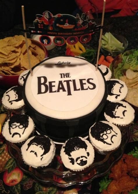 Beatles Cake And Cupcakes