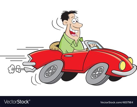 Cartoon Man Driving A Car Vector 4657984 Wuidard And Frères