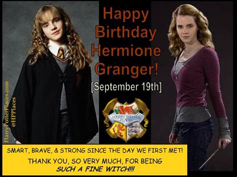 Hermione Grangers Birthday Celebration Happybdayto