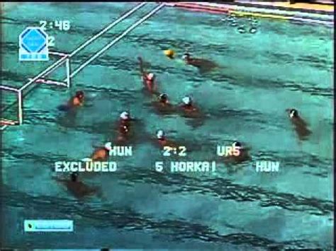 Im sure there are examples more recent but it is my favorite in terms of people getting crazy in water polo. Water Polo - 1980 Moscow Olympics: USSR vs Hungary 5-4 ...