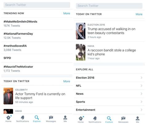 Twitter Expanding Moments With Explore Tab