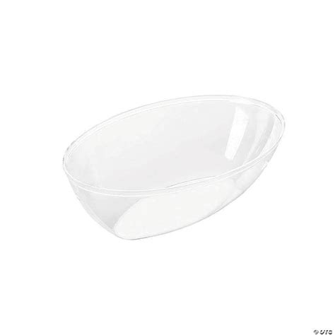 2 Qt Clear Oval Plastic Serving Bowls 21 Bowls Oriental Trading