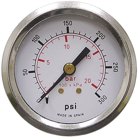300 Psi 20 Bar 2 Pm Dry Gauge Pressure And Vacuum Gauges Pressure