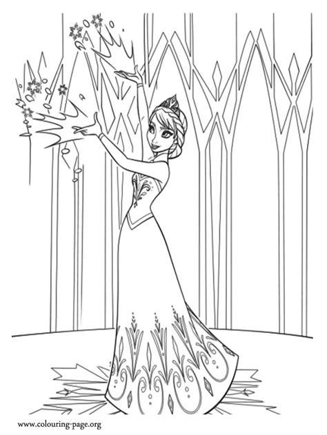 This is an update of an older post that i did more than two years ago about frozen movie coloring pages. Frozen - Elsa begins a new life in the mountain coloring page