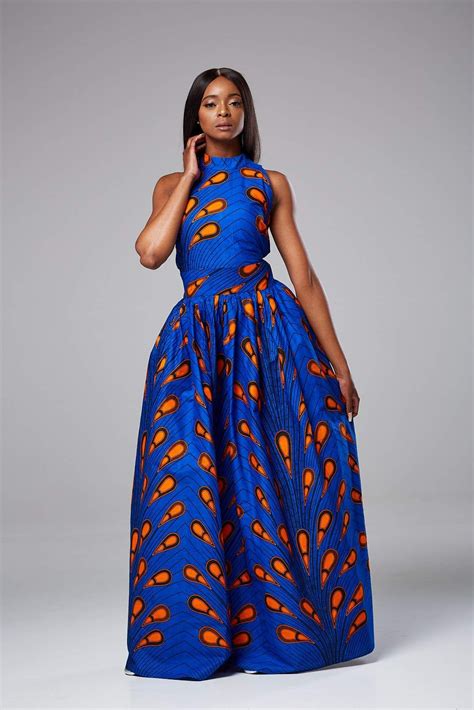 African Maxi Dresses For Women African Wax Print Sleeveless