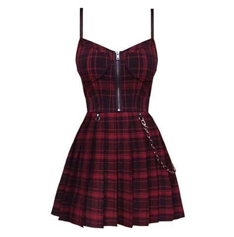 Egirl Plaid Pleated Mini Dress Rebelsmarket