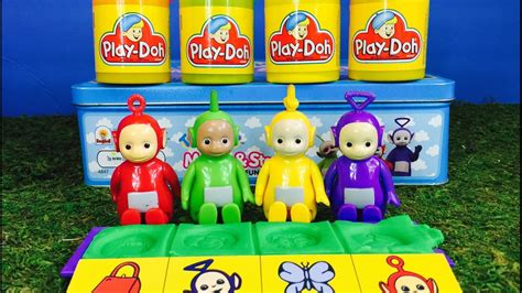 Teletubbies Play Doh Stamp And Match Game Toy Youtube
