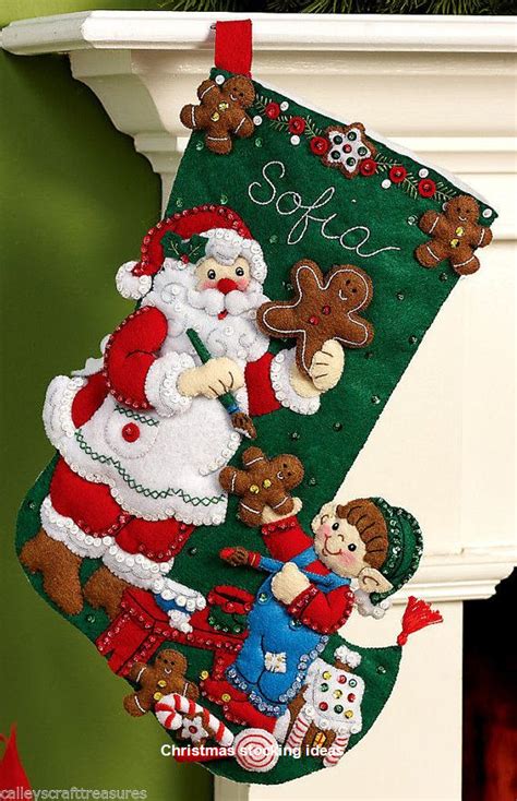 16 diy christmas stockings full of santa s ts christmas stocking kits christmas stockings