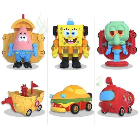 Spongebob Figures Toys Transformation Car Doll Patrick Star Squidward