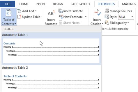 Word Tips How To Create A Table Of Contents In Word