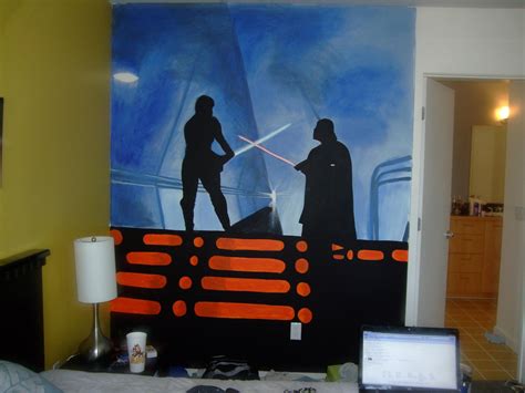Just Finished My Star Wars Mural On My Wall Pics