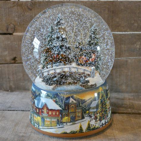 Winter Sleigh Ride Christmas Musical Snow Globe No 48040