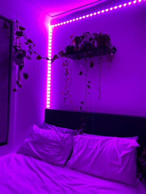 Purple Aesthetic Led Light Strip Bedroom Aesthetic Purple Led