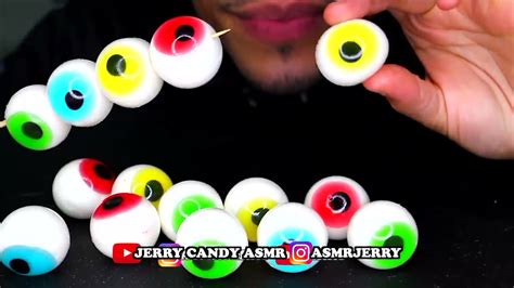 Asmr Trolli Candy Gummy Eyes Jelly Colorful Eyeballs Candy Mukbang
