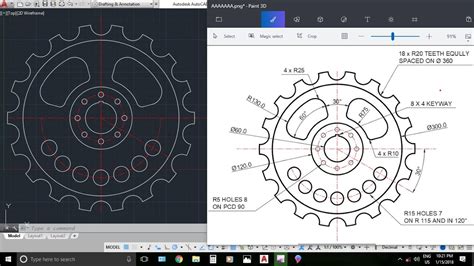 Autocad Mechanical Drawings Practice