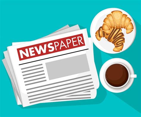 Free Vector Coffee And Newspaper