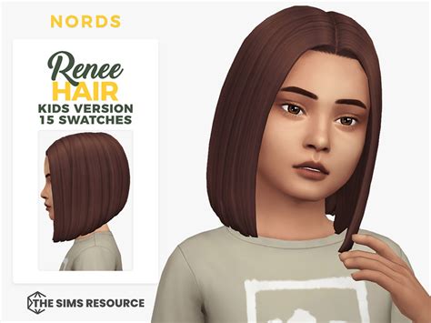 The Sims Resource Renee Hair For Kids