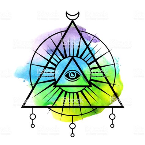 All Seeing Eye Symbol Sacred Geometry Third Eye Tattoo Mystic