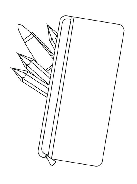 Pencil Box Coloring Pages At Getdrawings Free Download