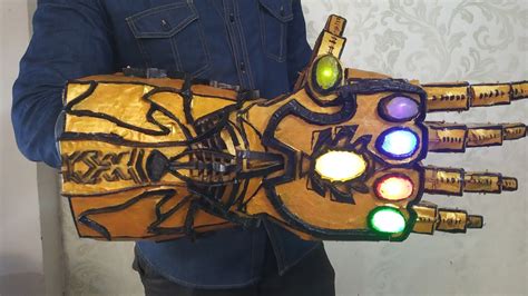 How To Make Thanos Infinity Gauntlet With Cardboard Diy At Home
