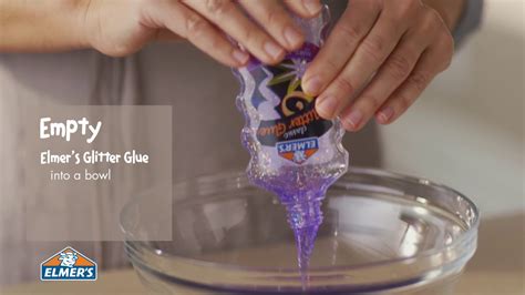 Elmers Glue Diy Kid Friendly Purple Glitter Slime