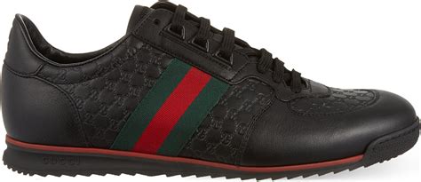 Gucci Sl73 Leather Trainers In Black For Men Lyst