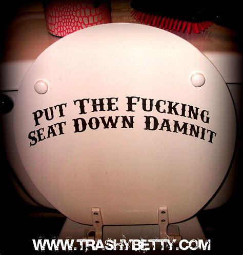 Put The Seat Down Please Toilet Decal