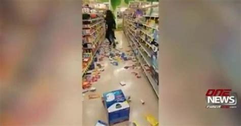Watch Woman Trashes Moses Lake Rite Aid Throws Items At Employees