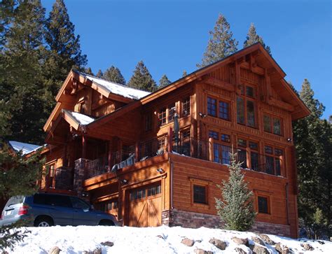 Residential real estate in evergreen ranges from older cabins to majestic homes on large acreage, along with some condos and townhouses. Thompson Log Residence - Southfork, Colorado — EVstudio ...