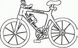 Coloring Bike Bicycle Popular sketch template