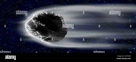 Comet In Space Stock Photo Alamy