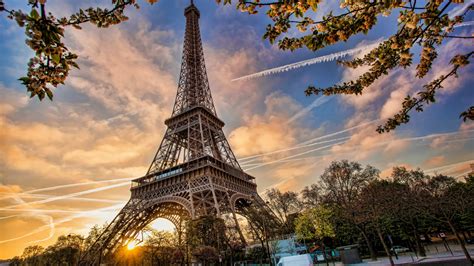 Download Wallpaper 2048x1152 Eiffel Tower Architecture Paris