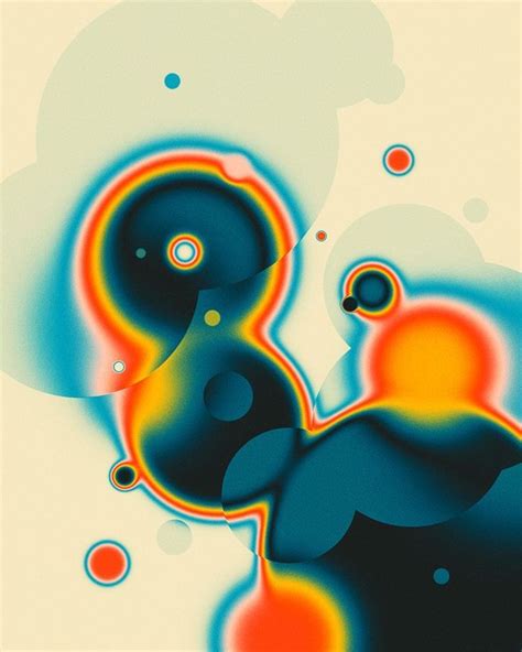 Reaction 12 Liquid Geometrics Jazzberry Blue Abstract Art Prints