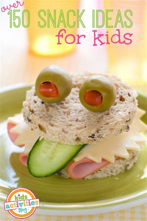 Includes games, crafts, books, songs and printables! More Than 150 Snack Ideas For Kids - Kids Activities Blog