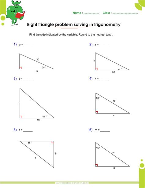 Trigonometry Worksheet With Answers Pdf