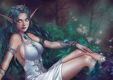 Tyrande Whisperwind By DunPoe Wow Elf Wonder Woman World Of Warcraft