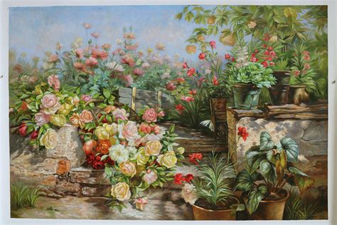 Rustic Garden In Blossom By Olga Wisinger Florian Various Artists