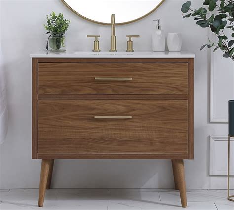 Maybe you would like to learn more about one of these? Walnut Brown Rhine Single Sink Vanity, 36" | Pottery Barn ...