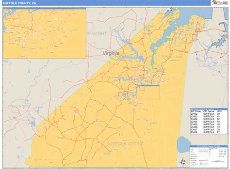 Suffolk County Zip Code Map Map