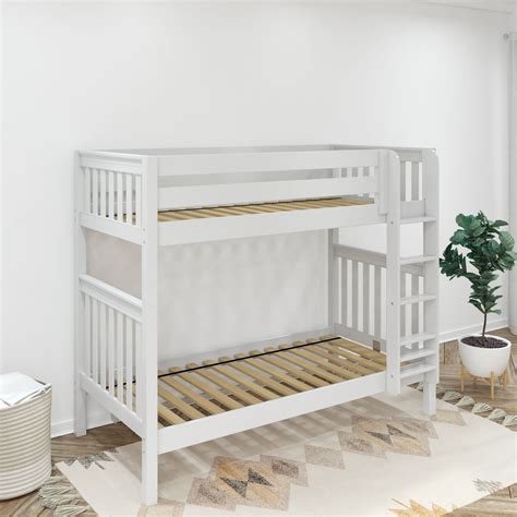 Twin High Bunk Bed With Ladder In 2022 Bunk Beds Bunk Beds With